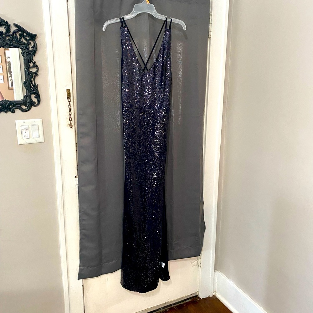 Black Sequin Dress